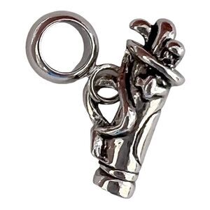 Silver Golf Bag Charm